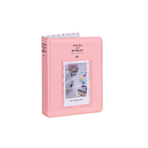 65 Fotoğraf Kapasiteli Pencereli Pembe Instax Polakart Fotoğraf Albümü