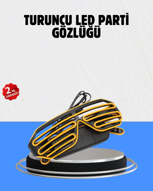 Kutlamalara Renk Katan Led Işıklı Parti Gözlüğü
