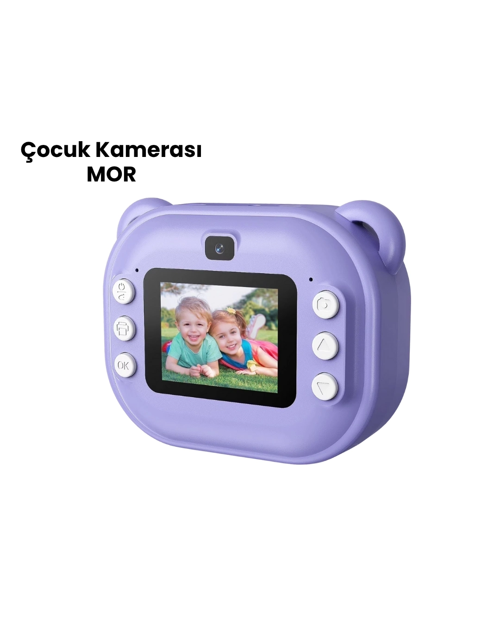 Termal Baskı Özellikli Mini Kamera Mor