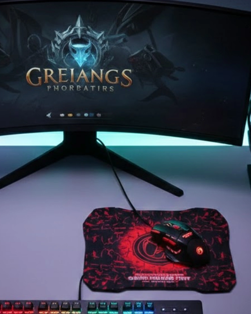 Mouse Mousepad Seti 3 Dpı Ayarı Ve Led Işıklı Ergonomik Yapı