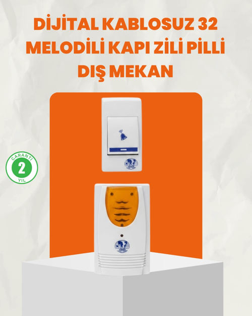Kablosuz Kapı Zili Ev Ve Ofis İçin Konforlu Çözüm