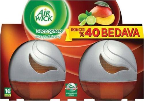 Air Wick Oda Kokusu Decosphere Mango 150 Ml 2'li