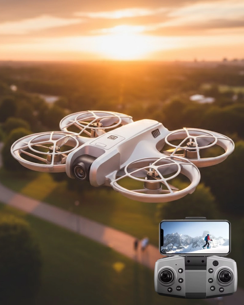Mini Drone Kameralı Headless Mod Led Işıklı Akıllı Uçuş Sistemi