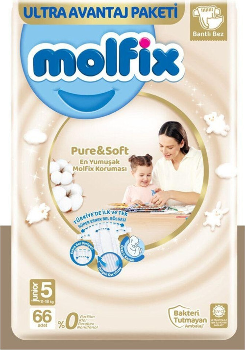 Pure&Soft Ultra Avantaj 5 Beden Junıor 11-18 Kg 66'Lı
