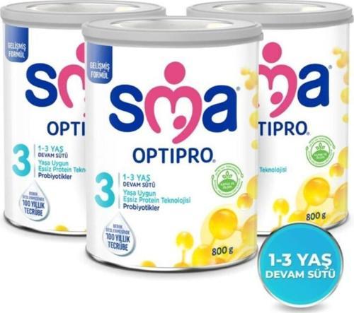 3 Optipro Probiyotik 1-3 Yaş Devam Sütü 800 gr. - 3 Lü