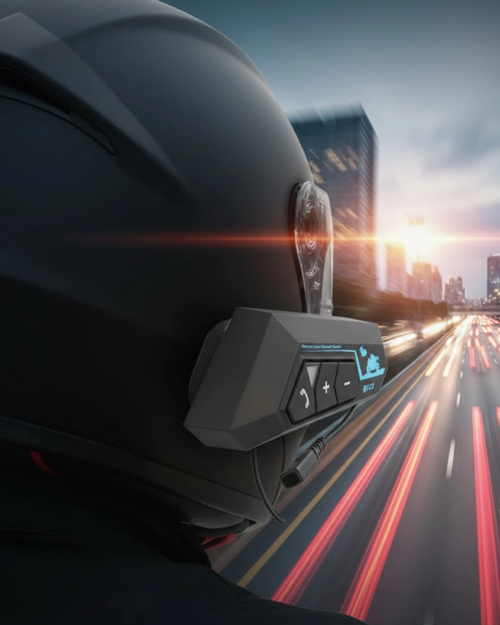 Su Geçirmez Motosiklet Kask Kulaklık 1000mah Batarya