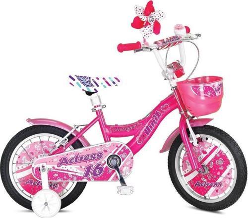 1664 16 Actress V BMX Sepetli 16 Jant Kız Çocuk Bisikleti - Pembe