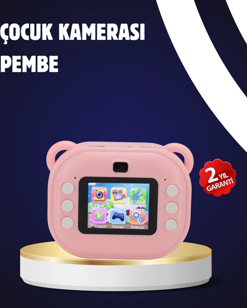 Termal Baskılı Şipşak Kamera – 1080p Hd, 24mp, Çift Lensli Ve Müzik Oynatıcılı