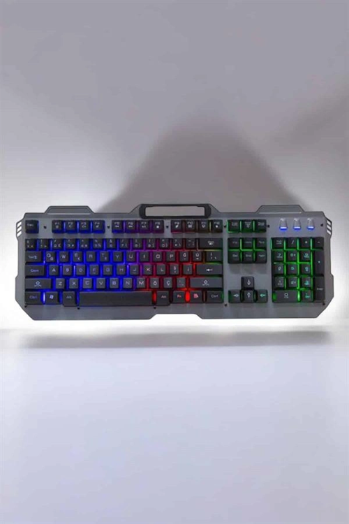 Klavyesi Q Klavye Rgb Işıklı Mouse Hediyeli