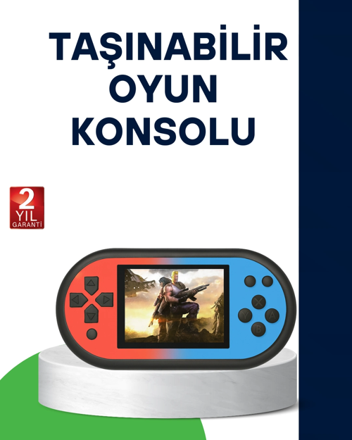 520 Oyunlu Taşınabilir Oyun Konsolu Hd Ekranlı Retro Eğlence