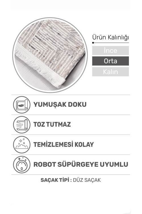 Volora Halı Koleksiyonu | Yumuşak Dokulu, Modern İnce Form, Tozumaz Ve Kolay Temizlenebilir