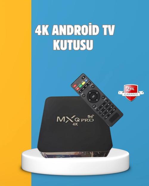 Android Tv Box 4k – 2gb Ram 16gb Rom, Kablosuz Wi-fi Medya Oynatıcı
