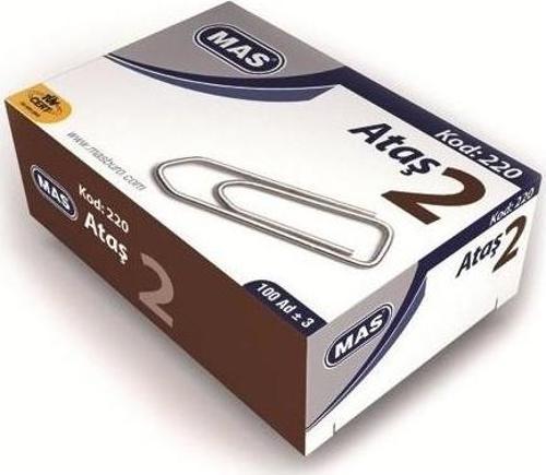 220 100'Lü Ataş No:2 Kod:220 (2 Kutu)