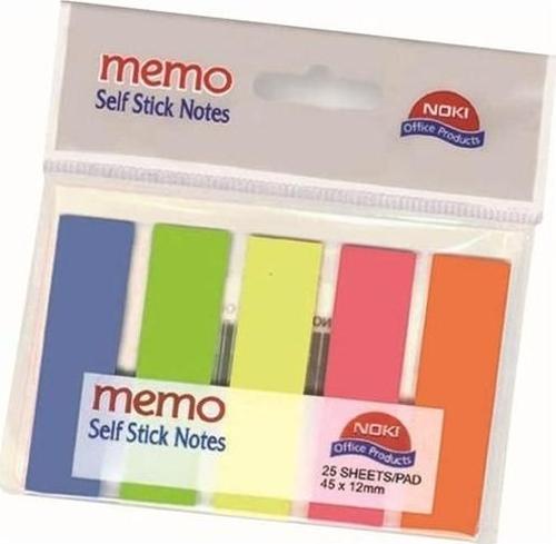 Memo Film İndex 5 Renk 12X45Mm 25 Yp. 12050 Yapışkan Notluk