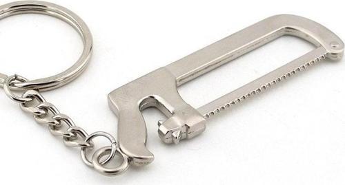 Unisex Demir Testeresi Şeklinde Metal Anahtarlik Kc514