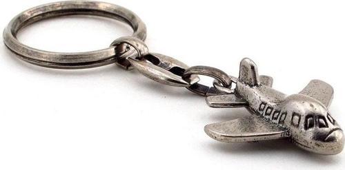 Unisex Eskitme Metal Uçak Jumbo Anahtarlik Kc592