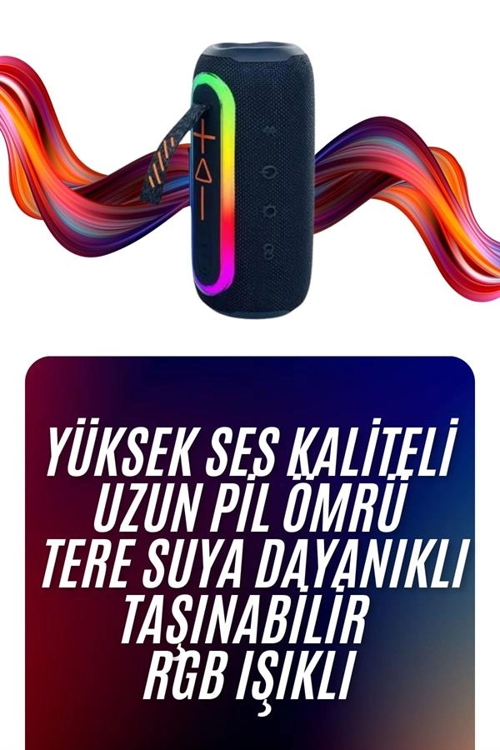 Bluetooth Hoparlör Uzun Pil Ömrü Taşınabilir Yüksek Ses Kaliteli