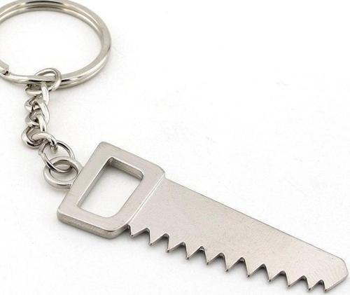 Unisex Odun Testeresi Şekilli Metal Anahtarlik Kc515