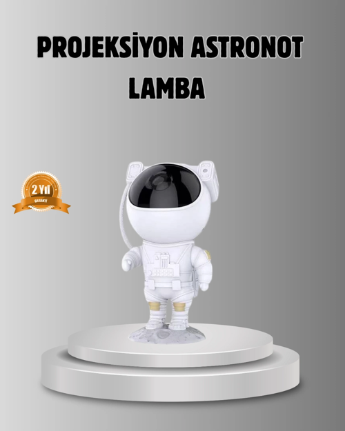 Astronot Galaksi Projeksiyon Lambası Bluetooth Bağlantılı Ve Uzaktan Kontrollü