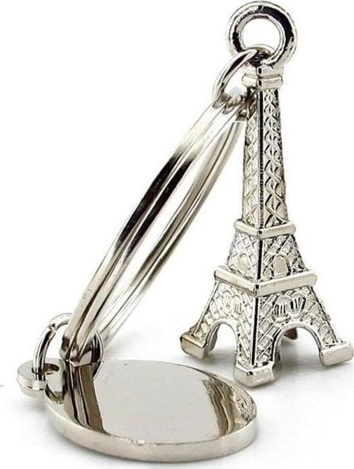 Eyfel Kulesi Paris Eıffel Gümüş Renkli Metal Anahtarlık Kc006