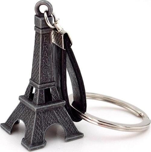 Eyfel Kulesi Paris France Eiffel Antrasit Metal Anahtarlık KC072