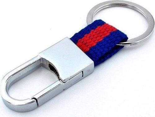Kırmızı Mavi Kumaşlı Denizci Kanca Metal Anahtarlık