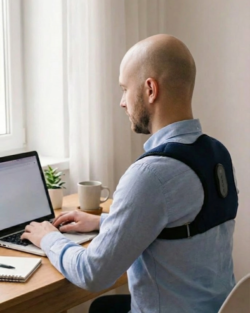 Akıllı Postür Düzeltici Masaj Kemeri Medikal Destekli