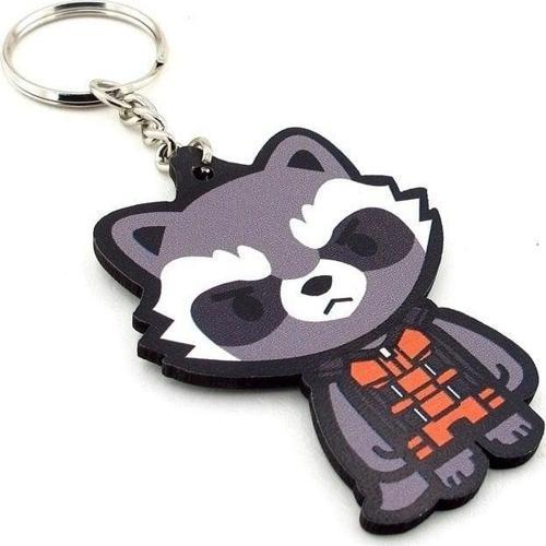 Rocket Raccoon Guardıans Of The Galaxy Ahşap Anahtarlık Kc785