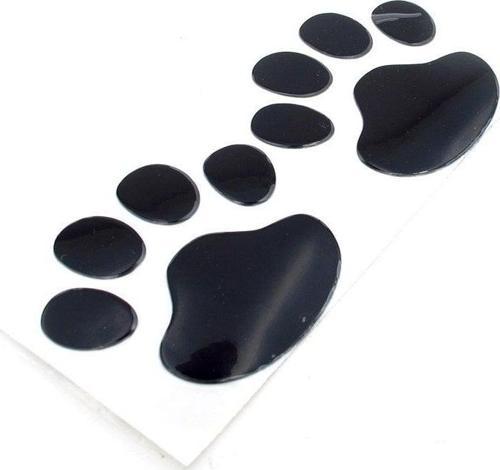 KÖPEK PATİSİ SİYAH RENKLİ LAPTOP VE OTOMOBİL STICKERI CS061
