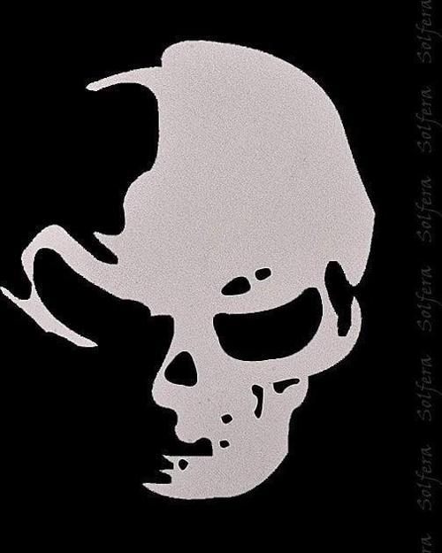KURUKAFA SKULL HAYALET OTOMOBİL STİCKER ETİKET CS037