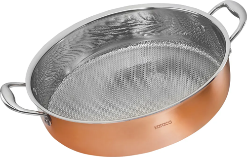 3 Ply Power Steel Copper Karnıyarık Tencere 24 cm