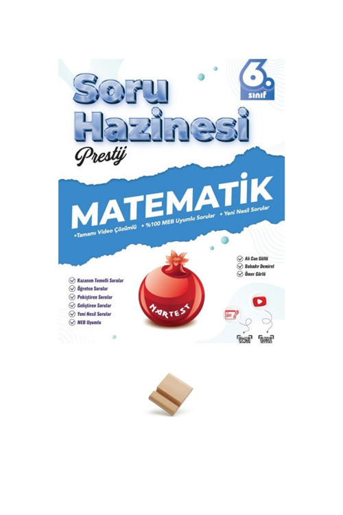 Nartest 6. Sınıf Soru Haznesi Matematik Soru Bankası + Telefon Standı