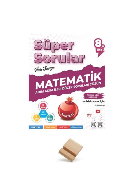 Nartest LGS 8. Sınıf Süper Sorular Matematik Soru Bankası + Telefon Standı