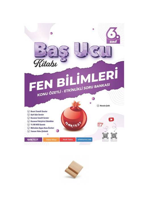 Nartest 6. Sınıf Baş Ucu Fen Bilimleri Soru Bankası + Telefon Standı