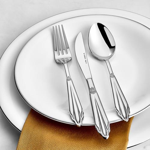 Elegance Mantilla Platin 12 Kişilik 84 Parça Çatal Kaşık Bıçak Takımı