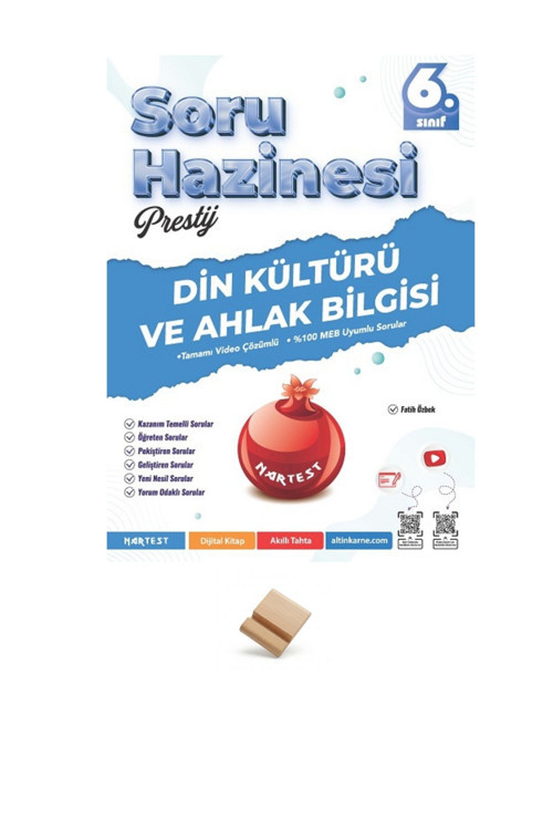 Nartest 6. Sınıf Soru Haznesi Din Kültürü Soru Bankası + Telefon Standı