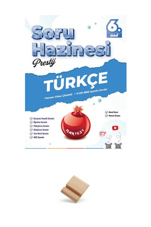 Nartest 6. Sınıf Soru Haznesi Türkçe Soru Bankası + Telefon Standı