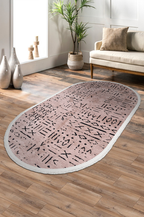 Venüs Oval Halı | Yıkanabilir, Kaymaz Taban, Modern Salon Ve Mutfak Halısı