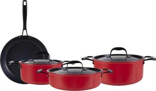 Bio Diamond Pro Japanese Red 7 Parça Tencere Seti