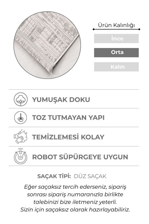 Florance Modern Salon Halısı | Geniş Ölçü, Pet Dostu, Yumuşak Dokulu, Kolay Temizlenen, Özel Kesim