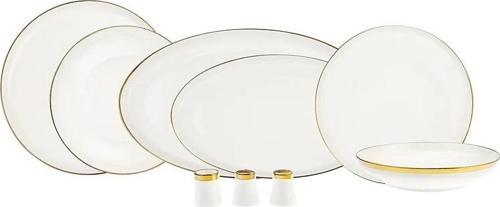 Streamline Eclipse Gold 57 Parça 12 Kişilik Porselen Yemek Takımı