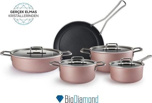 Mastermaid BioDiamond 9 Parça Tencere Seti Bronzy