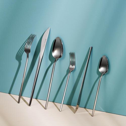 Elegance Vibe Platin 12 Kişilik 84 Parça Çatal Kaşık Bıçak Takımı