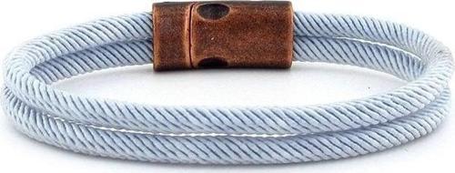 AÇIK GRİ İKİ SIRALI METAL MIKNATISLI ERKEK BİLEKLİK M013G