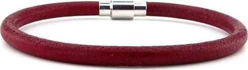 BORDO ORJİNAL ESKİTME DERİ METAL KLİPS ERKEK BİLEKLİK M025E