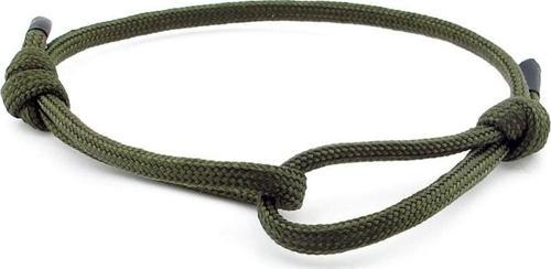Haki Yeşil Paracord Ayarlanabiir Bağlama Erkek Bileklik M050D