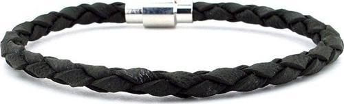 HAKİ YEŞİL SAÇ ÖRGÜ DERİ METAL MIKNATIS ERKEK BİLEKLİK M019F
