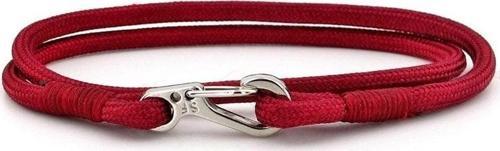 BORDO PARACORD METAL KANCA İKİ SIRA SARMA ERKEK BİLEKLİK M011M