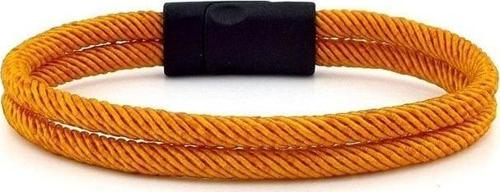 HARDAL SARI İKİ SIRALI METAL MIKNATISLI ERKEK BİLEKLİK M013B