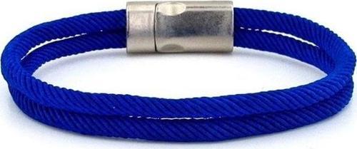 ÇİVİT MAVİ İKİ SIRALI METAL MIKNATISLI ERKEK BİLEKLİK M013J
